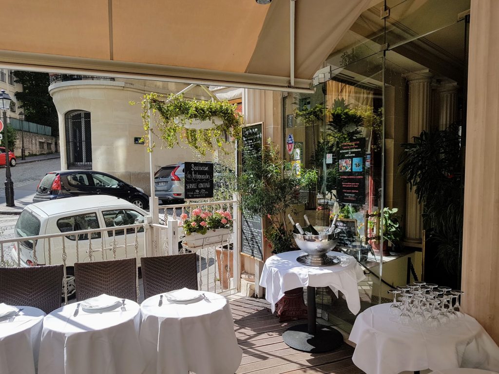 Restaurant Montmartre terrasse pour petit groupe